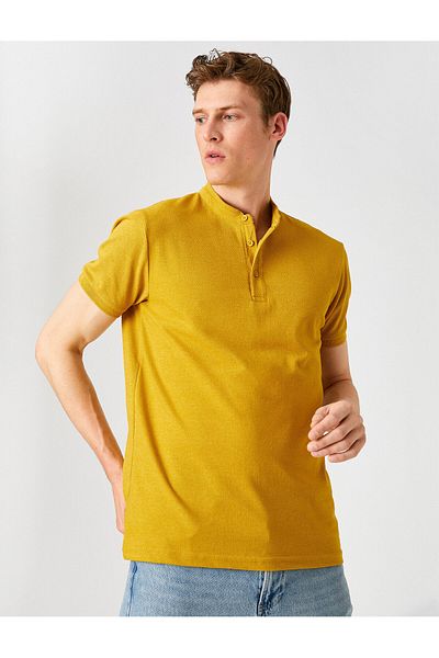 Koton Tricou polo cu guler înalt