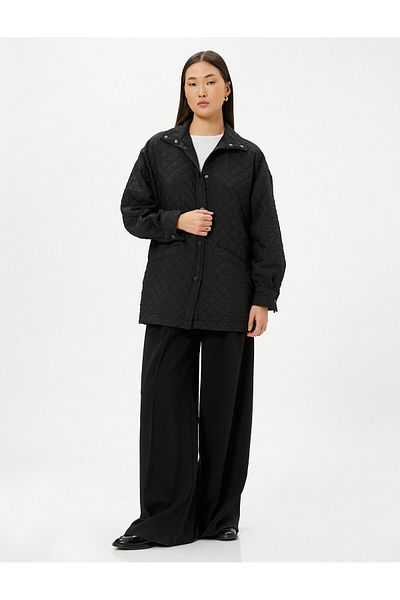 Koton Prošívaná bunda Kapesní knoflík Regular Fit