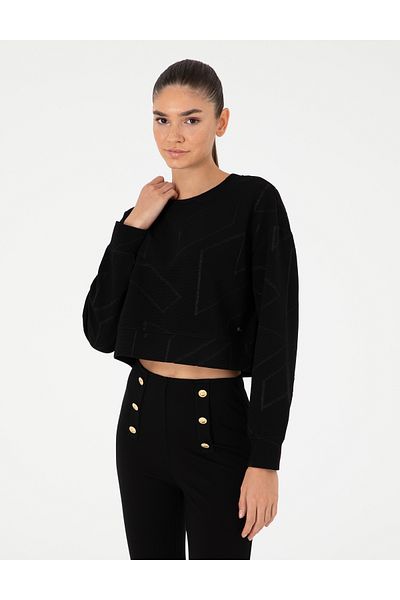 Pierre Cardin Black Oversize Sweatshirt 50291038 -Vr046