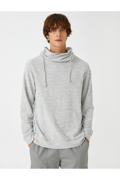 Koton Μακρυμάνικο πουλόβερ με γιακά σάλι