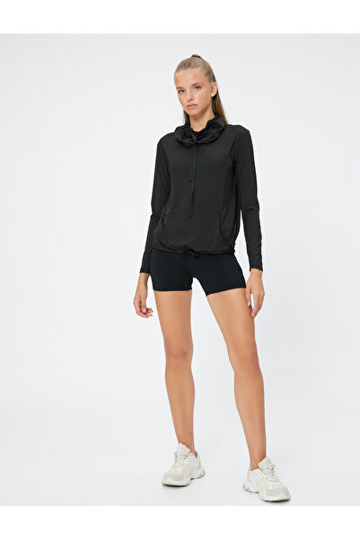 Koton Φούτερ με γιακά σάλι Sport Kangaroo Pocket