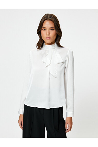 Koton Φουλάρι γιακά μπλούζα μακρυμάνικη κανονική εφαρμογή