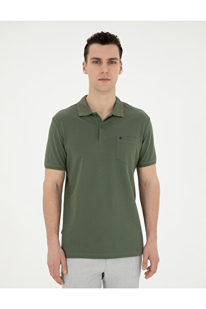 Pierre Cardin Μπλουζάκι Khaki Regular Fit Basic 50291576-VR027