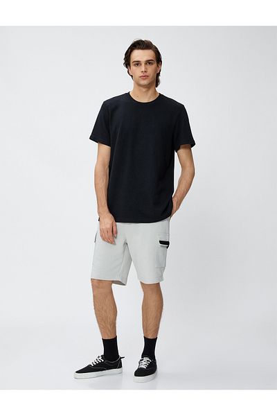 Koton Cargo-Shorts mit Spitzenbund und Taschendetail