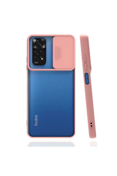 kilifone Xiaomi Redmi Note 11S Global - حافظة منزلقة من الخلف مع غطاء عدسة مت...