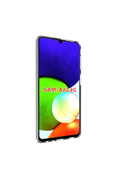 noktaks Samsung A22 4g - Case Transparent Soft Slim Fit t Super Silicone Cove...