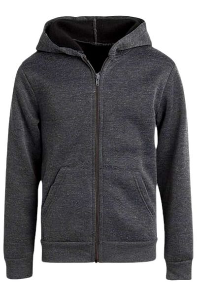 Uniquetrenders Hanorac pentru copii, unisex, din bumbac, cu glugă și fermoar
