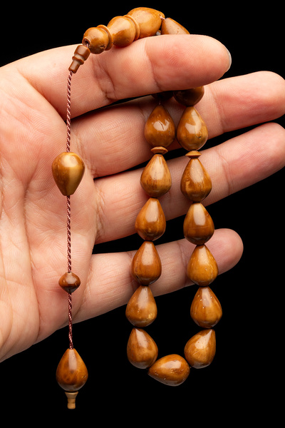 OTTOTESBİH Men's Kuka Rosary - 12X16Mm Drop Cut, Mascot Size