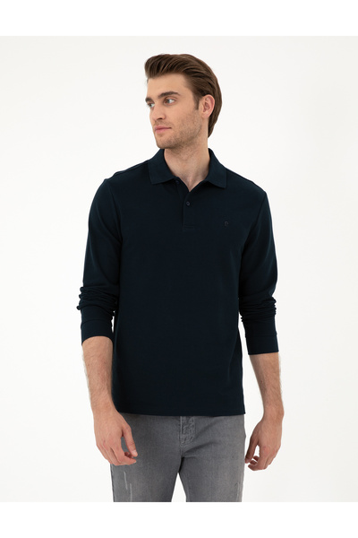 Pierre Cardin Світшот Lacivert Slim Fit Basic 50294438-VR033