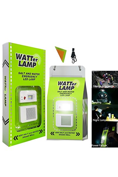 Mighty TUZLU SU İLE ÇALIŞAN LED IŞIK LAMBA DEPREM ÇANTASI KAMP ACİL YARDIM IŞIĞI