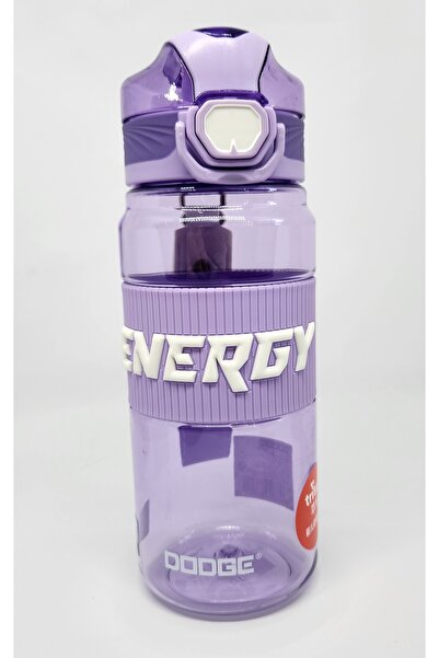 Shotay DL-24635 700ML Pipetli-Pipetsiz Tritan Mor Şeffaf Matara Taşıma Aparatlı