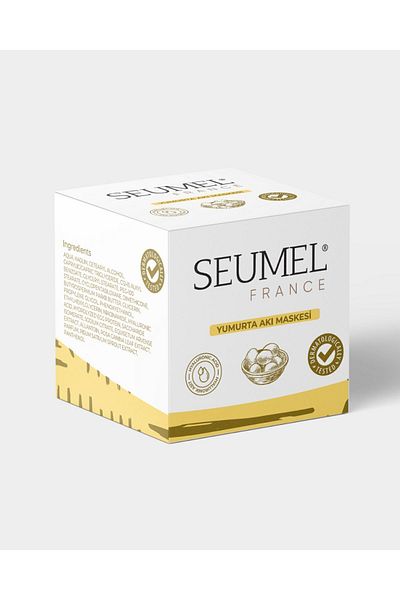 Seumel France Egg White Mask - Pore Tightening Purifying from Blackheads Egg White Face Mask