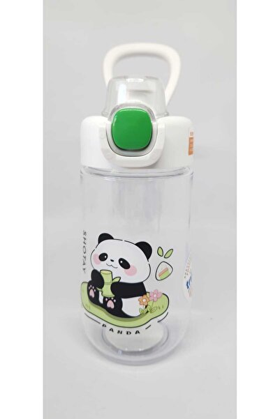 Shotay ST-7011 500ML Pipetli-Pipetsiz Tritan Beyaz Şeffaf Matara Taşıma Aparatlı