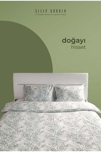 Sleep Garden Green Tree Cotton Double Duvet Cover Set