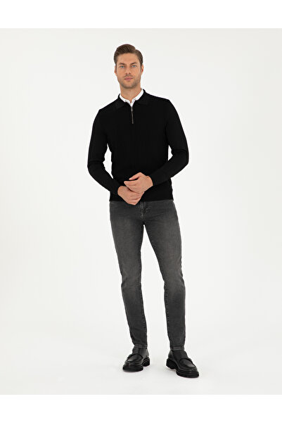 Pierre Cardin Antrasit Slim Fit Jean Pantolon 50295871-VR006