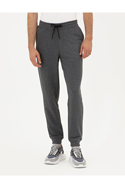 Pierre Cardin Antrasit Melanj Slim Fit Eşofman Altı 50295727-VR081