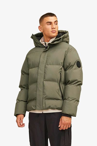 Jack & Jones Palton verde pentru bărbați Jcoalpha Puffer 12261971 -DustyOlive