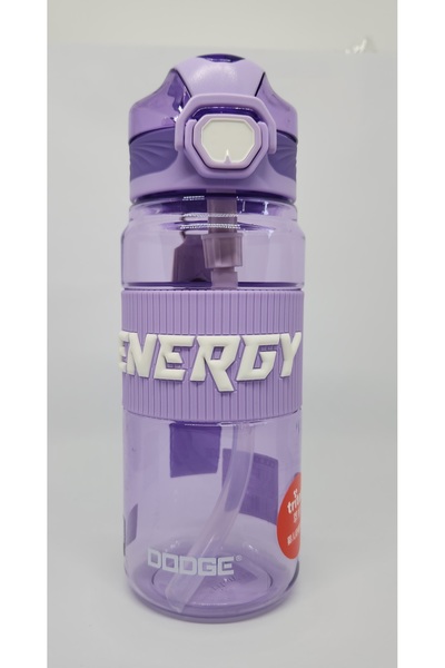 Shotay DL-24635 700ML Pipetli-Pipetsiz Tritan Mor Şeffaf Matara Taşıma Aparatlı