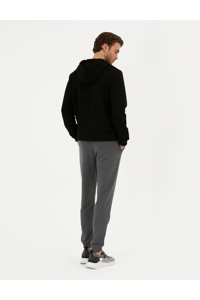 Pierre Cardin Antrasit Melanj Slim Fit Eşofman Altı 50295727-VR081