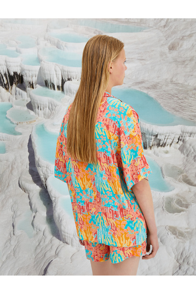 Koton Şahika Ercümen κοντομάνικο πουκάμισο - Άνετη εφαρμογή