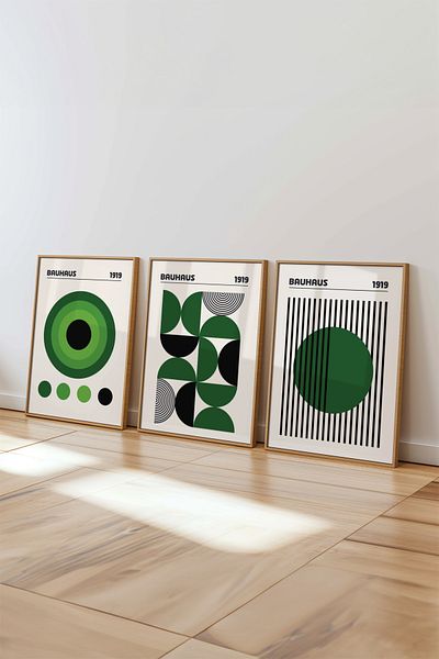 House Gorgeous Colecția Bauhaus Nr.: 11 Set de 3 postere fără cadru cu design