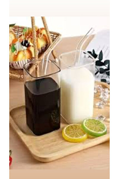 SEVEN7 Kare Cam Bardak 1adet 350ml