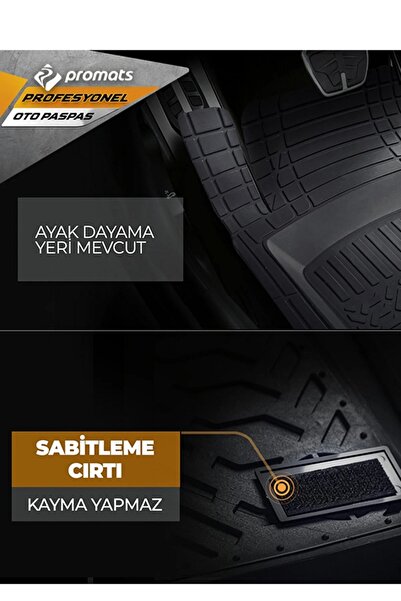 PROMATS Opel Corsa B 1993-2000 Oto Paspas Profesyonel 4d (siyah)