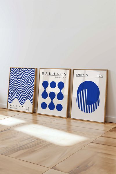 House Gorgeous Colecția Bauhaus Nr.: Set de 3 posteri fără rame cu 3 design
