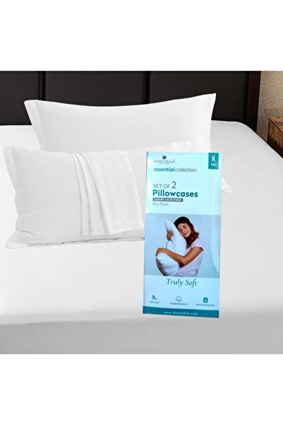 Donetella 2- Piece Microfiber Pillowcase Set - 50x75 cm with Envelope Closure