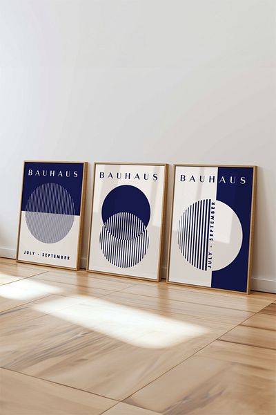 House Gorgeous Colecția Bauhaus Nr.: Set de 3 postere fără rame cu 3 modele