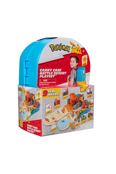 Pokemon Cary Case Battle Desert Playset