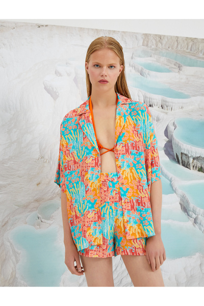 Koton Şahika Ercümen κοντομάνικο πουκάμισο - Άνετη εφαρμογή