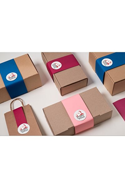 EcoNest Yılbaşı Mutlu Yıllar Yuvarlak Noel Baba Sticker 108 Adet (3,7 cm) – Kuşe – Mutlu Yıllar Etiketi