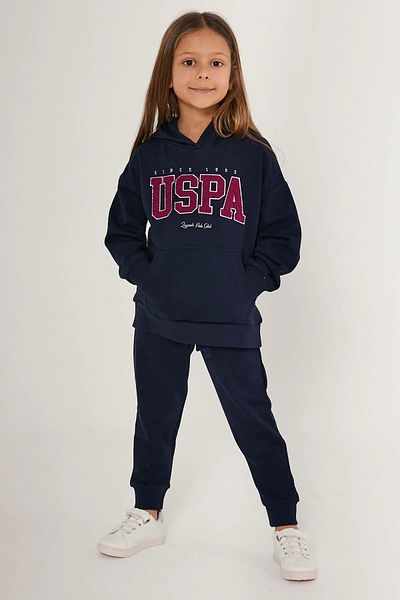 Polo U.S. Polo Girl's Tracksuit Set Us1601 Navy