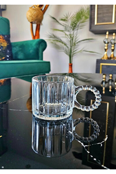 SEVEN7 Boncuk Cam Bardak 1adet 350ml