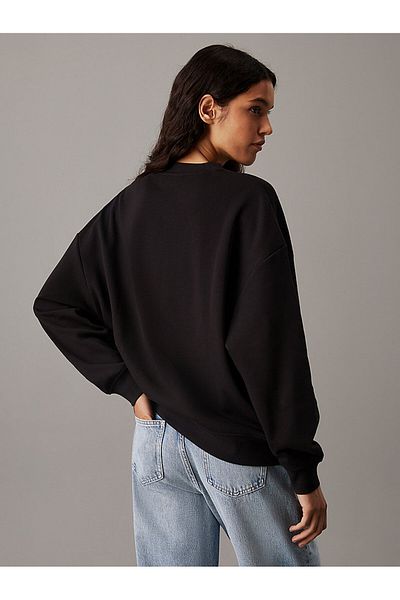 Calvin Klein Lesklá pánská mikina Monologo - Regular Crewneck