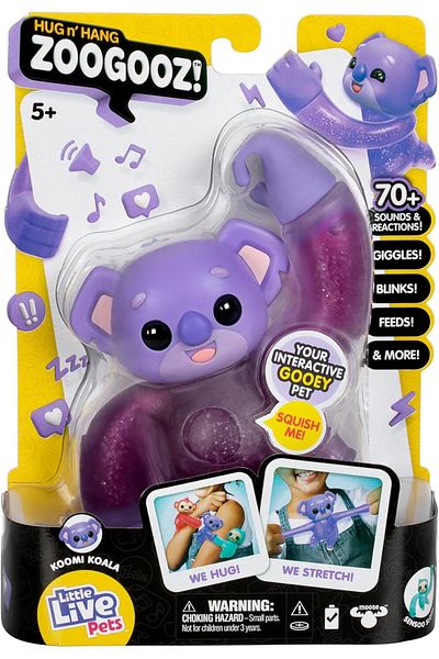 LITTLE LIVE PETS Zoogooz Koala Koomi | Interactive Plush Toy with Fun Sounds & Movement
