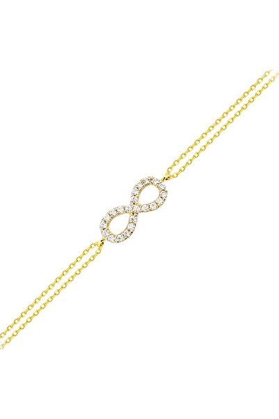 Sembol Gold Altın Sonsuzluk Bileklik 14k Gold