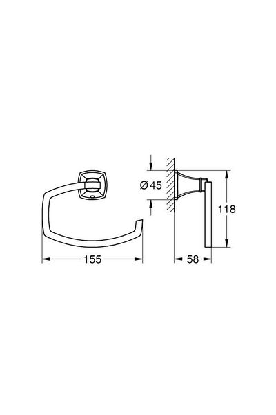 Grohe Grandera Toilet Roll Holder - 40908000