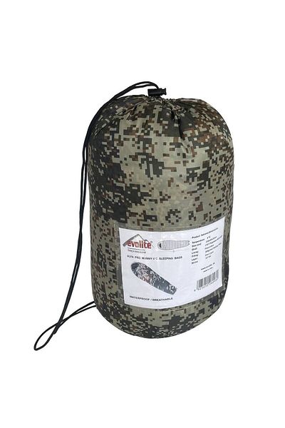 Evolite Υπνόσακος Alfa Pro Camo - Χειμερινός θερμόμετρο 0ºc