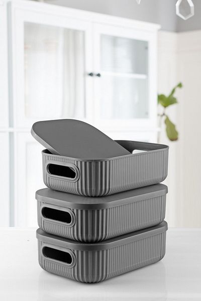 Nandy Home Set of 3 Decorative Organizer - 3.2Lt Storage Box
