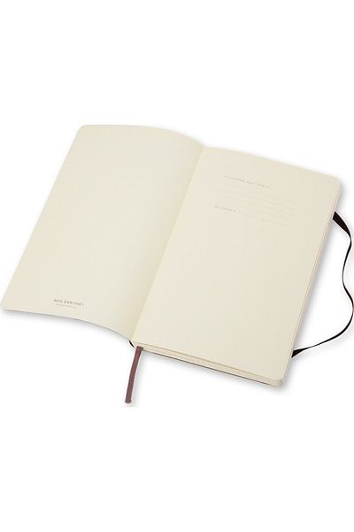 Moleskine Soft Cover Black Notebook - Pocket Size Checked Qp612