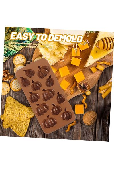 Siliko World Silicone Chocolate Mold Pumpkin Candle Soap Cake Ice Epoxy Mold