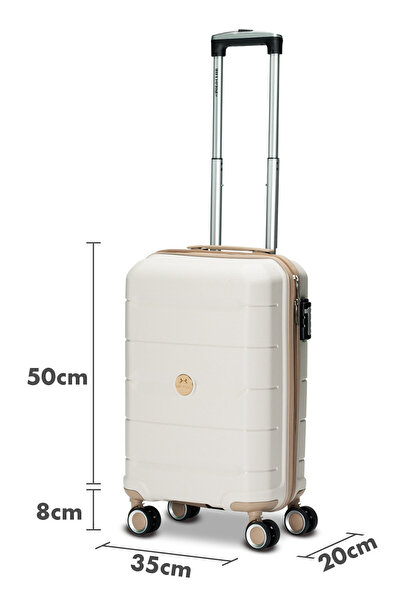 Fiyaka My-pp Kabin boy Küçük Polipropilen Süper esnek kırılmaz tekerlekli valiz bavul seyahat KEMİK ŞAMPAN