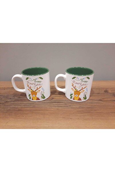 Keramika KERAMİKA YILBAŞI KUPASI 2 Lİ 10 CM