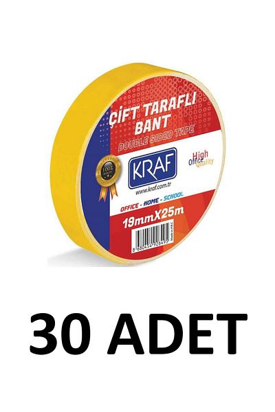 KRAF 30 Τεμάχια 19 Μm X 25 Μέτρα Ταινία Διπλής Όψης