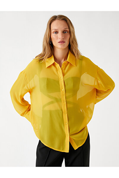 Koton Hosszú ujjú ing klasszikus gallérral