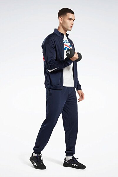 Reebok Παντελόνι φούτερ Unisex Navy Blue - Rı Vector Knit Trac, 3f