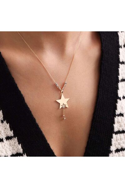 Sembol Gold Altın Yıldız Kolye