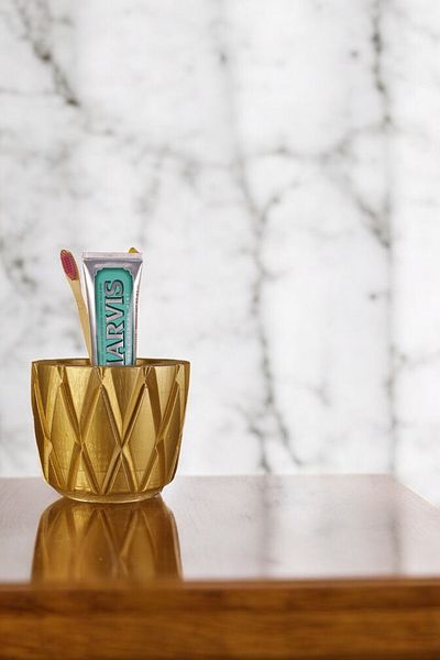 Evene Gold Colored Toothbrush Holder - Stand and Holder Model 18